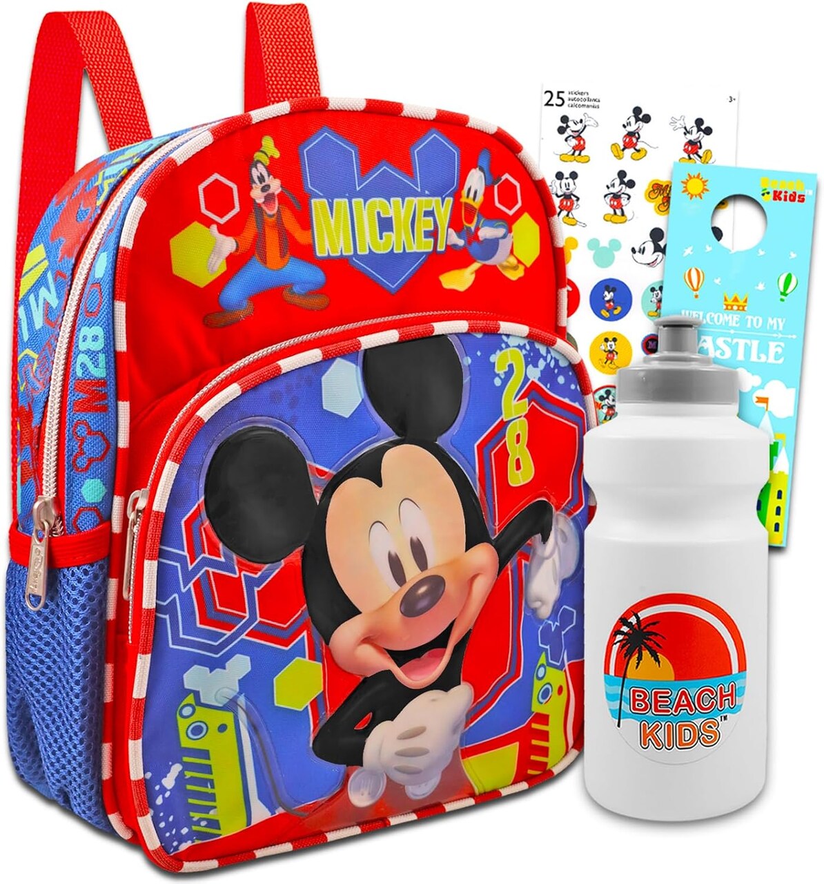 Mini Backpack Set - Bundle with 12" Mickey Backpack Plus Water Bottle
